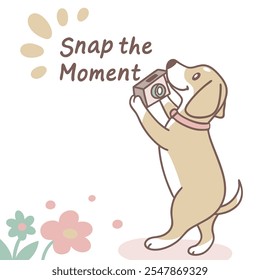 Snap the Moment: Pet Photography vector flat design