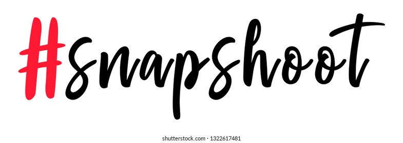 snap shoot hashtag symbol