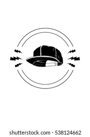 Snap-back cap icon