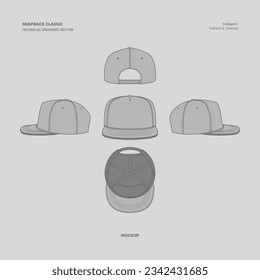 SNAPBACK CLASSIC HAT WEAR VECTOR