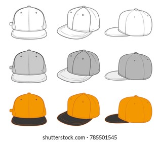 snapback line illustration