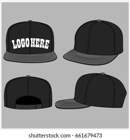 Snapback Set  Vector Template