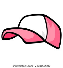 Snapback Sombrero de Camionero Gorra de Béisbol Ilustración Vector Icono