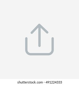 Snapchat Share Username or Send Icon vector, Social Media sign, UI element, User Interface symbol, 2016 Outline shape, EPS, image, illustration, Web, thin, flat, gray, button