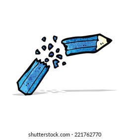 caricatura de lápiz reventada
