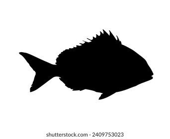 Snapper Fish silhouette vector art