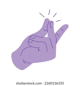 snapping fingers gesture icon isolated
