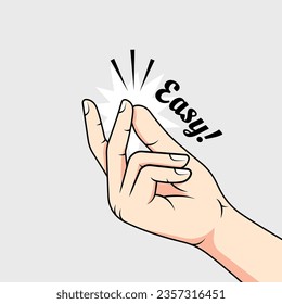 snapping fingers gesture vector