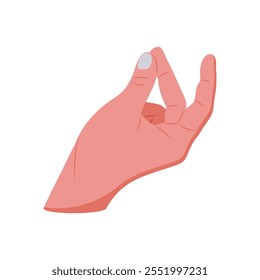 Icono del gesto de la mano de los dedos que chasquea, Ilustración vectorial