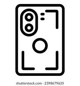 Snapshot digital device icon outline vector. Capturing images gadget. Picture taker photographic instrument