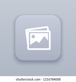 Snapshot, picture button, best vector on a gray background