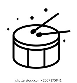 Snare drum icon. Icon about hobbies