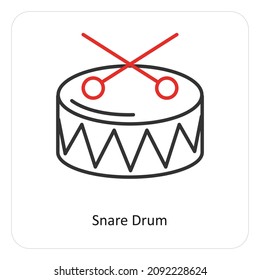 Concepto De Icono De Tambor O Tambor De Sonido