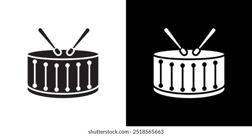 Snare Drum icon Vector flat thin line illustration
