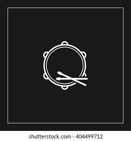 snare drum icon. snare drum vector illustration