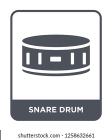 snare drum icon vector on white background, snare drum trendy filled icons from Music and media collection, snare drum simple element illustration