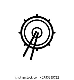 snare drum icon vector symbol template