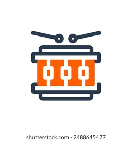 Snare Drum for Oktoberfest Vector Icon