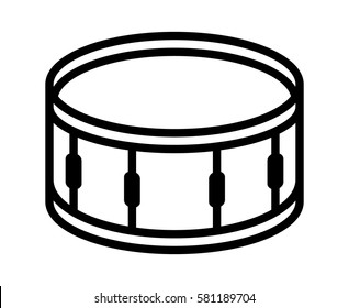 Colorable Marching Drum - Line Drawing Of Drum PNG Image | Transparent PNG  Free Download on SeekPNG