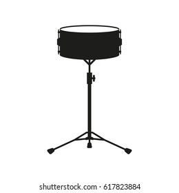 Snare Drum In Simple Style Isolated On White Background. Created For Mobile, Web, Decor, Print Products, Application