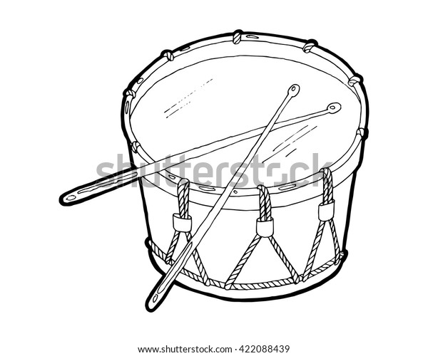 drawing of drum sticks