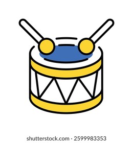 Snare Drum vector filled outline EPS 10 file