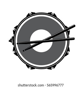 Snare Drum. Vector Illustration