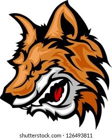 Snarling Fox Vector Graphic