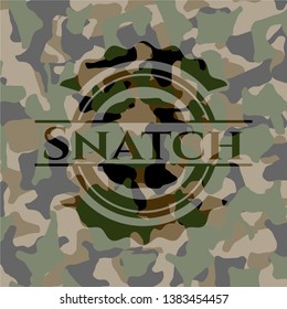 Snatch camo emblem. Vector Illustration. Detailed.