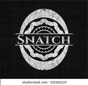 Snatch chalkboard emblem