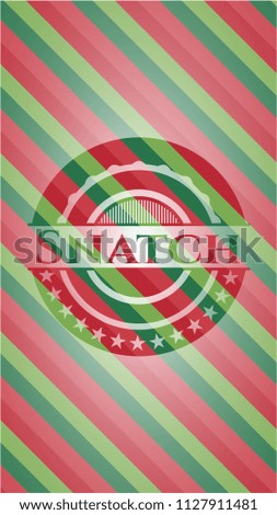 Snatch christmas style badge..