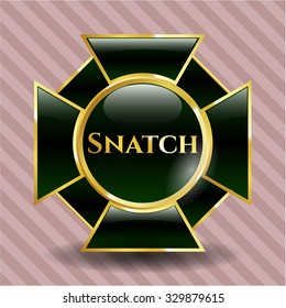 Snatch gold shiny emblem