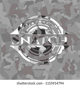 Snatch grey camo emblem