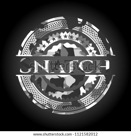 Snatch grey camo emblem