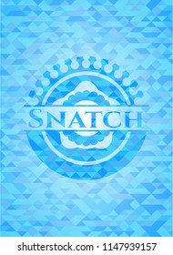 Snatch light blue mosaic emblem