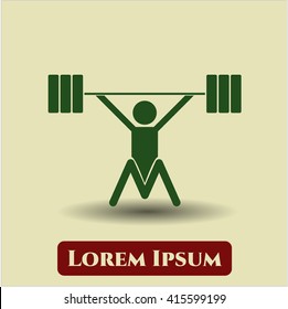 Snatch (Olympic Weightlifting) icon or symbol
