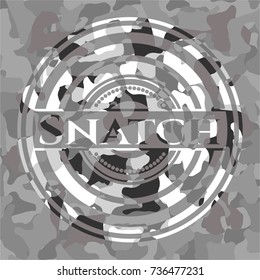 Snatch on grey camo pattern