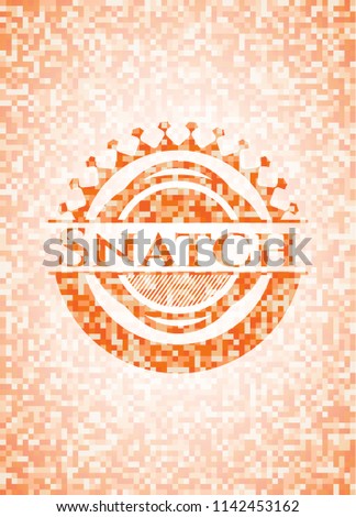 Snatch orange mosaic emblem
