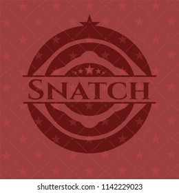 Snatch red emblem. Retro