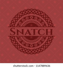 Snatch red emblem. Vintage.