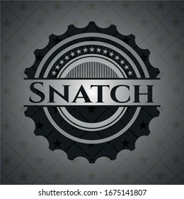 Emblema negro estilo retro. Ilustración vectorial. Detallado.