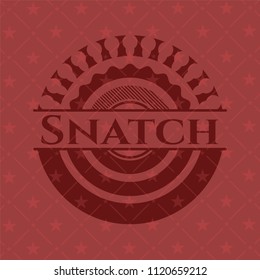 Snatch retro style red emblem