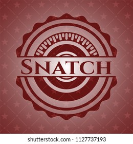 Snatch retro style red emblem