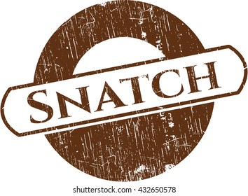 Snatch rubber stamp
