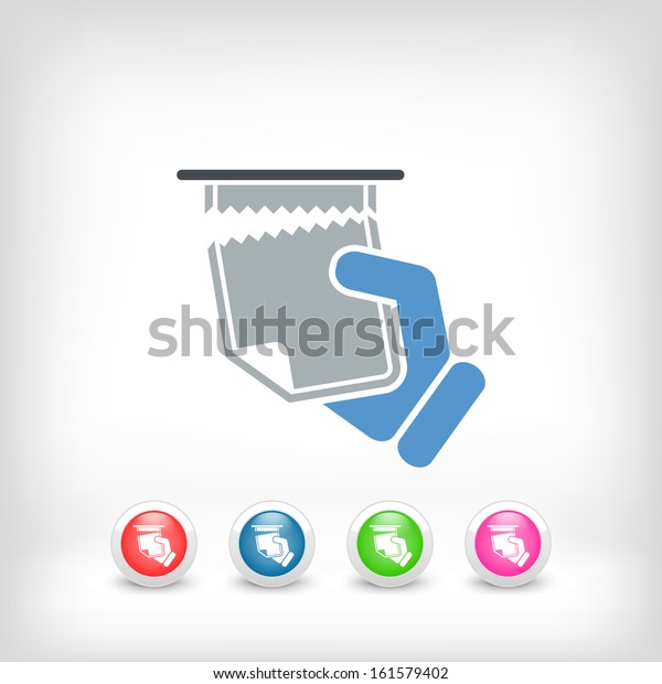 Snatch Sheet Paper Stock Vector (Royalty Free) 161579402 | Shutterstock