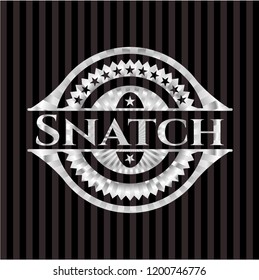 Snatch silver emblem or badge
