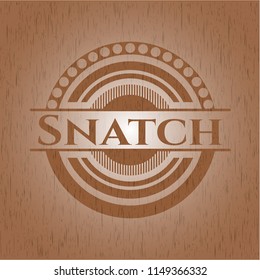 Snatch wood emblem. Retro
