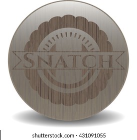 Snatch wood emblem. Retro