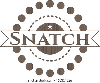 Snatch wooden emblem