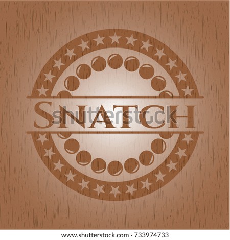 Snatch wooden emblem